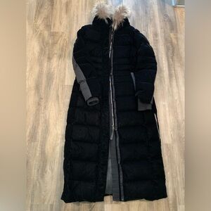 Elie Tahari duck down fox fur coat